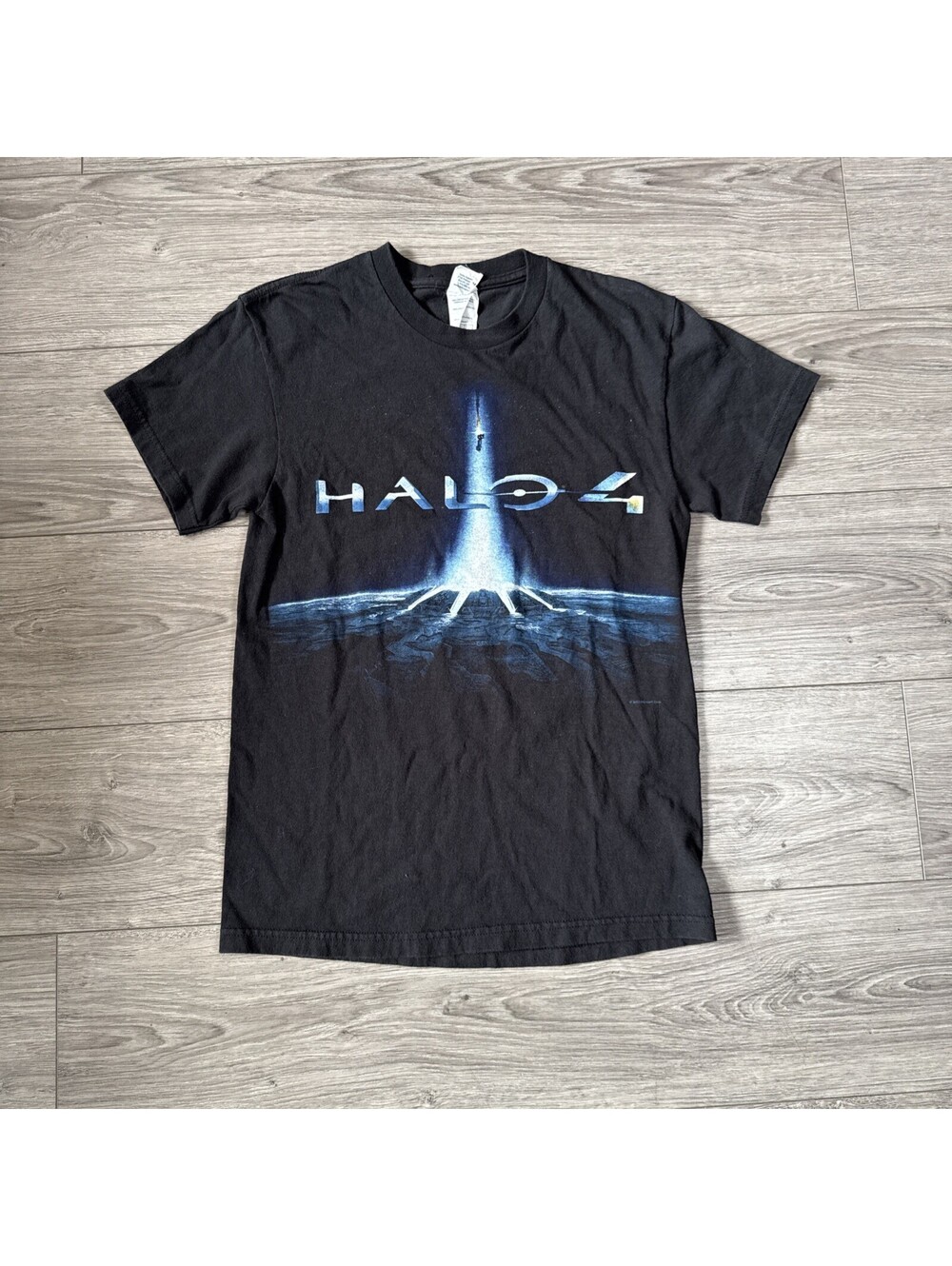 Halo 4 T Shirt Men’s Small Black 2013 Official Merch Game Promo Used Y2K Xbox